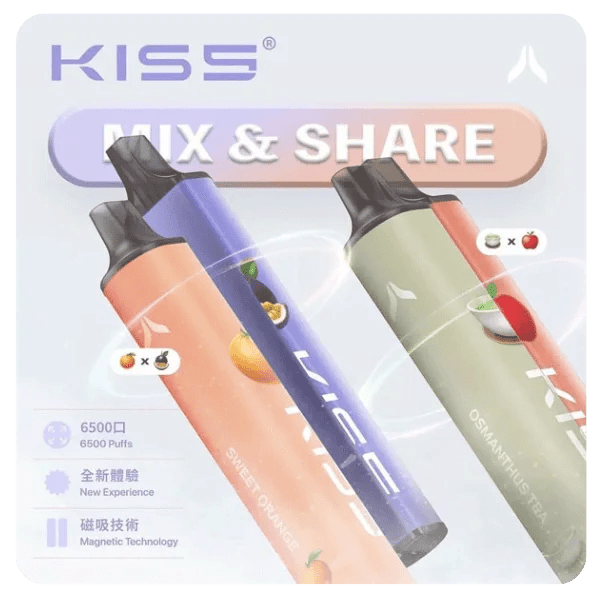 KISS鎧斯電子煙推薦 | KISS拋棄式6500口 | KIS5一次性電子煙6500口 | 台灣現貨 | 磁吸式可自由搭配口味-台灣現貨當天發貨