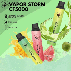 🔥限時買5送1🔥 Vapor Storm 風暴 5000口 一次性電子煙|炫彩發光|現貨供應